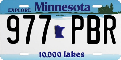 MN license plate 977PBR