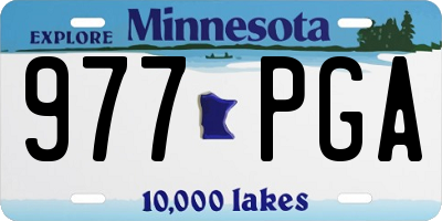 MN license plate 977PGA