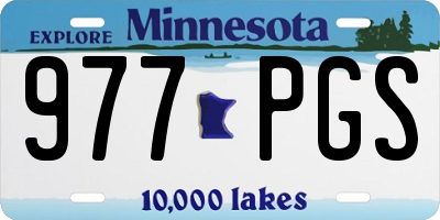MN license plate 977PGS