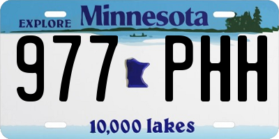 MN license plate 977PHH