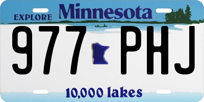 MN license plate 977PHJ