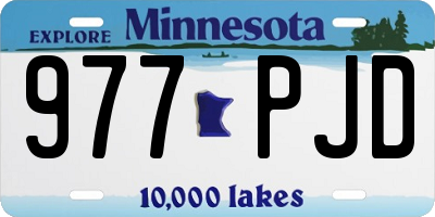 MN license plate 977PJD