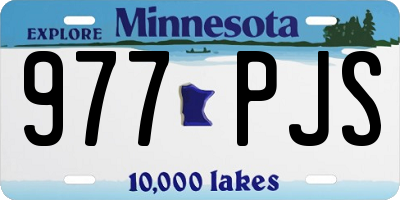 MN license plate 977PJS