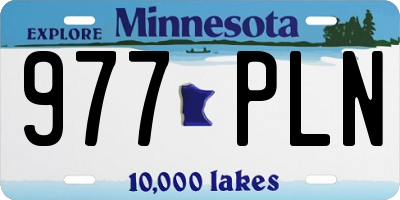MN license plate 977PLN