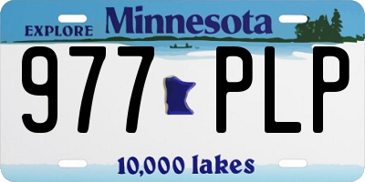 MN license plate 977PLP