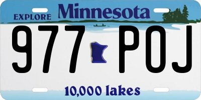 MN license plate 977POJ