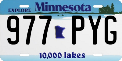 MN license plate 977PYG