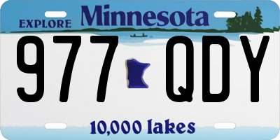 MN license plate 977QDY