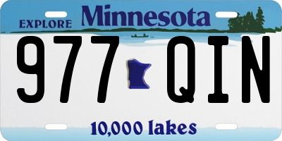 MN license plate 977QIN