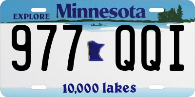 MN license plate 977QQI