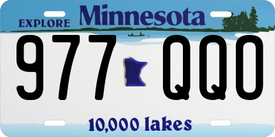 MN license plate 977QQO