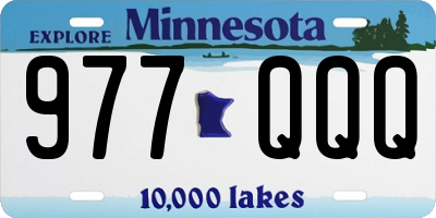 MN license plate 977QQQ