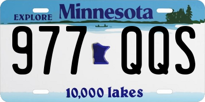 MN license plate 977QQS