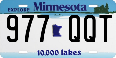 MN license plate 977QQT