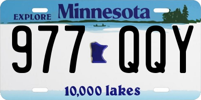 MN license plate 977QQY