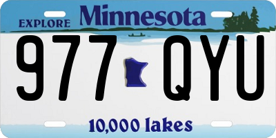 MN license plate 977QYU