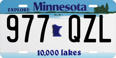 MN license plate 977QZL