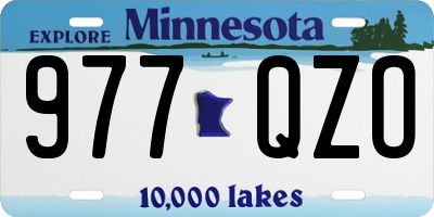 MN license plate 977QZO