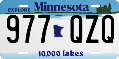 MN license plate 977QZQ
