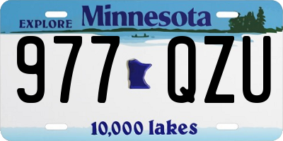 MN license plate 977QZU