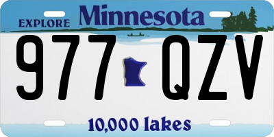 MN license plate 977QZV