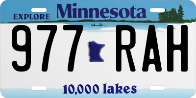 MN license plate 977RAH