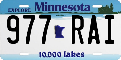 MN license plate 977RAI