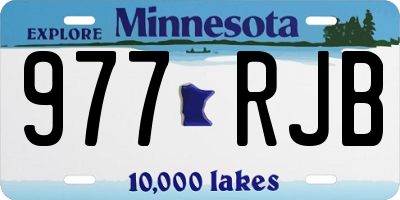 MN license plate 977RJB