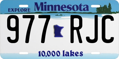 MN license plate 977RJC