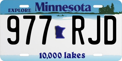 MN license plate 977RJD