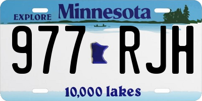 MN license plate 977RJH