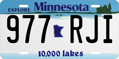 MN license plate 977RJI