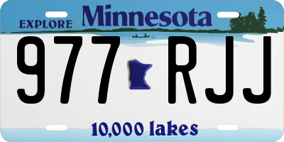 MN license plate 977RJJ