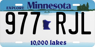 MN license plate 977RJL