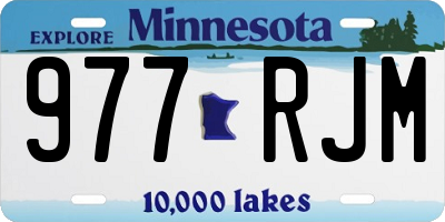 MN license plate 977RJM