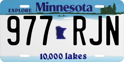MN license plate 977RJN
