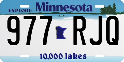 MN license plate 977RJQ