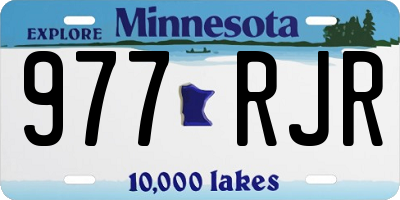 MN license plate 977RJR
