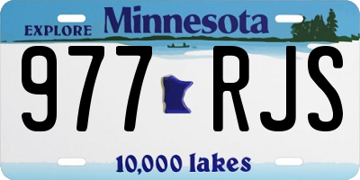 MN license plate 977RJS