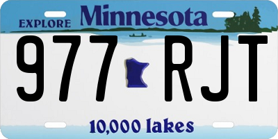 MN license plate 977RJT