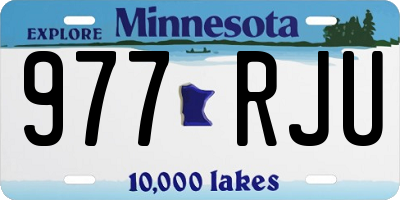 MN license plate 977RJU