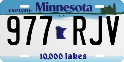 MN license plate 977RJV