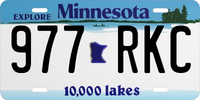 MN license plate 977RKC