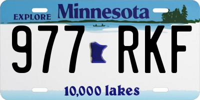 MN license plate 977RKF