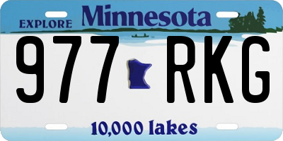 MN license plate 977RKG