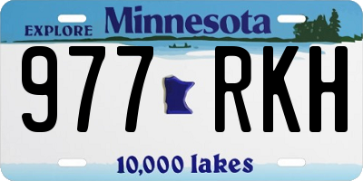MN license plate 977RKH