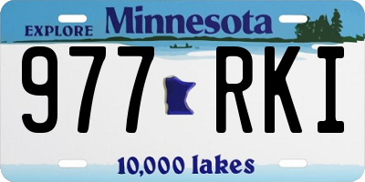 MN license plate 977RKI