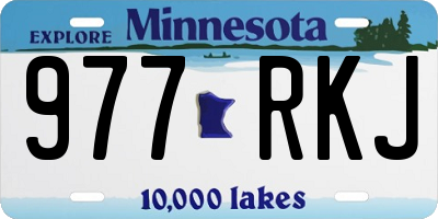 MN license plate 977RKJ