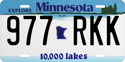 MN license plate 977RKK