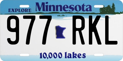 MN license plate 977RKL